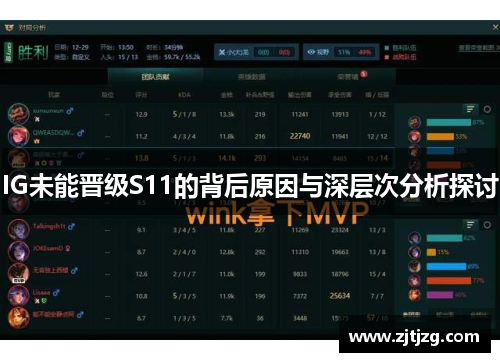 IG未能晋级S11的背后原因与深层次分析探讨